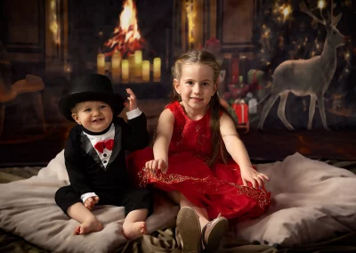Kinderfotografie zu Weihnachten